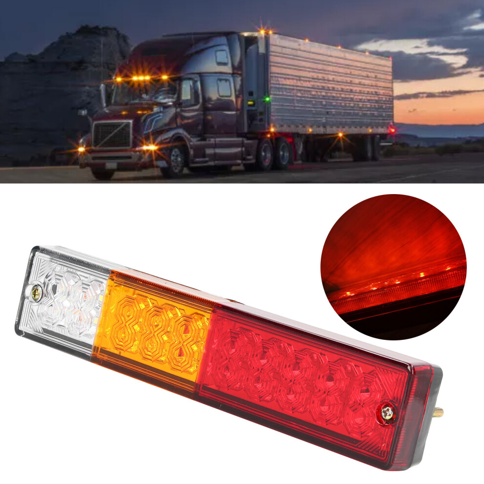 Pair 12V 20Leds Rectangular Trailer Tail Lamp Waterproof Rear Side Marker For Rv Truck Camper Light 4661321442403