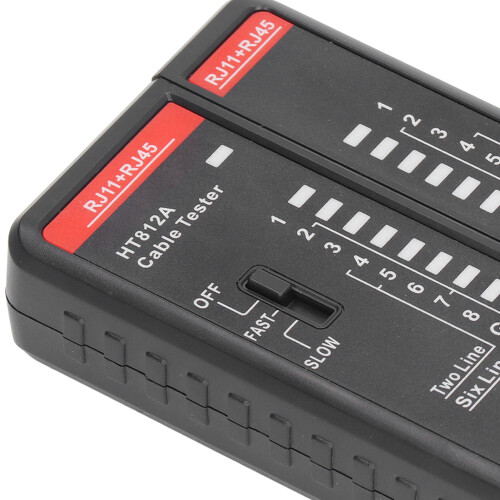 HT812A Kabeltester ABS 2x1,5V AAA RJ11/RJ45 2