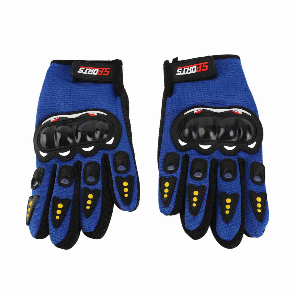 Motorcycle Gloves Touchscreen Hard Knuckle Powersports Racing Gloves For Mountaineering Cycling Aerobics Blue 4611321446390