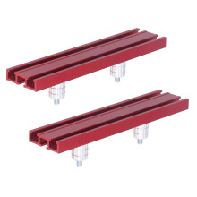 Tope de cepillado para banco, 19.8 mm / 0.78 in Rojo/Plateado