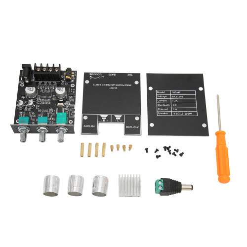 Placa amplificadora BT 5.0 2x50W, 2 canales, DC9-24V 1