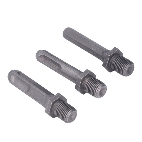 Conjunto de 3 vástagos de broca, hexagonal/cuadrado/redondo