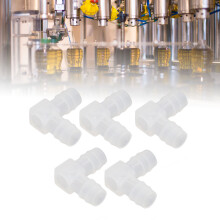 10 piezas de conector en L de 12 mm para manguera PP, 90, transparente