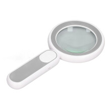 Lupa 20x 1200mAh, lente de 85 mm, gris/blanco