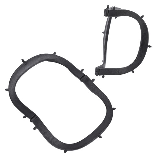 Marco para dique de goma Pro plástico negro plegable 2