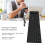 Teclado plegable de silicona de 109 teclas, con cable USB, negro 11