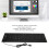 Teclado plegable de silicona de 109 teclas, con cable USB, negro 5