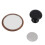Coffee Flow Rate Observation Reflective Mirror Multi Directional Rotation Visible Coffee Extraction Observation Mirror Walnut Black Base 2