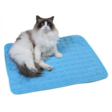 Tapete para mascotas de seda helada Cap1 40x30/50x40cm Azul oscuro