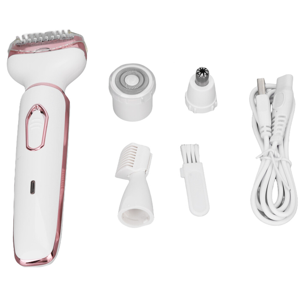 4 in 1 Electric Eyebrow Trimmer Dry Wet Shaving Stainless Steel Blade Facial Hair Remover for Women