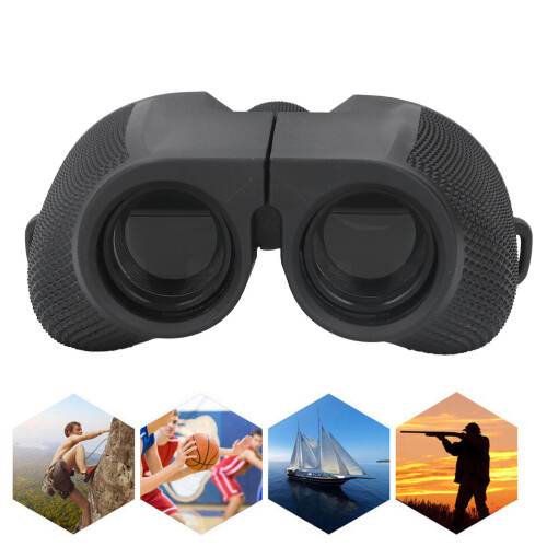 Telescopio binocular de 10x25mm negro impermeable