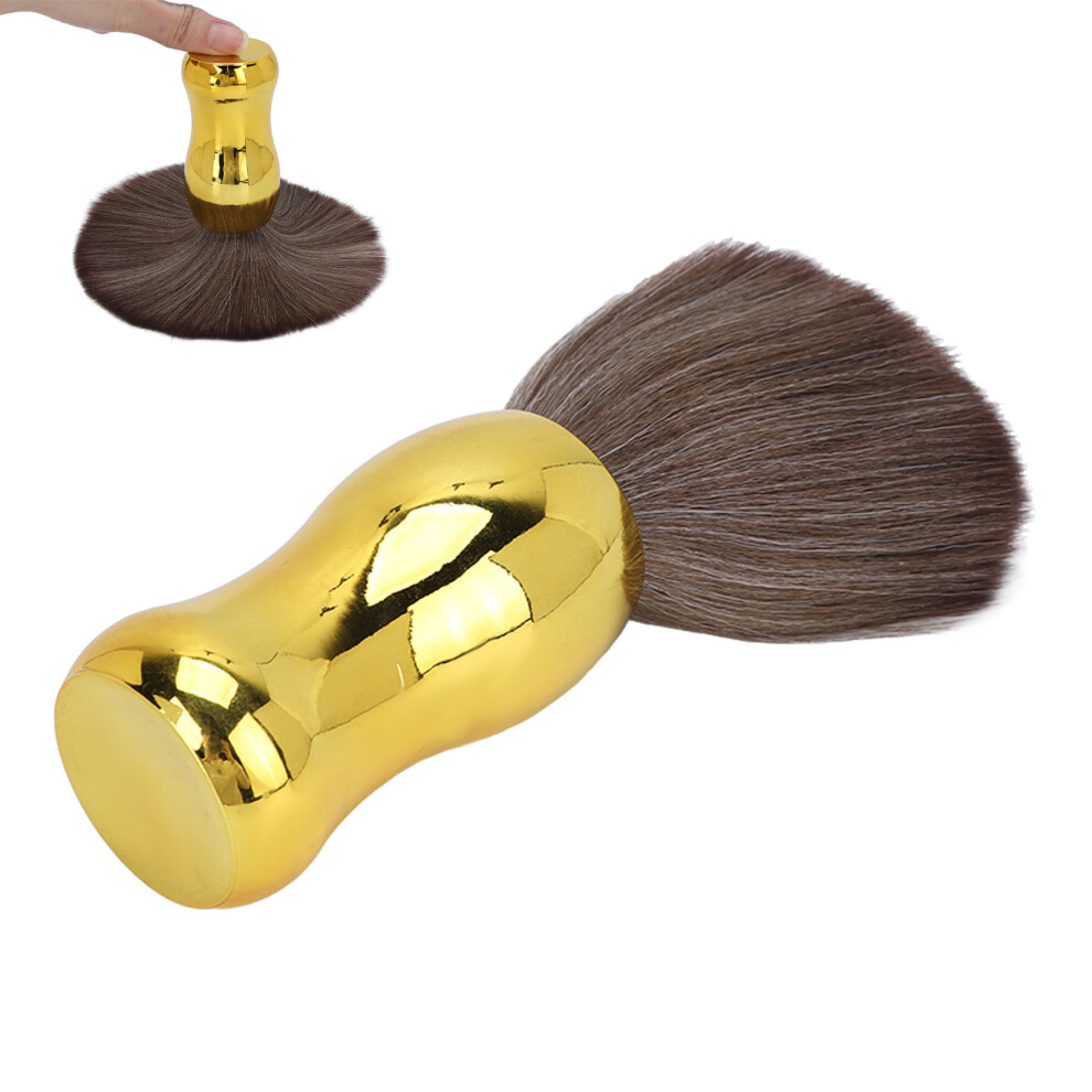 Gold Barber Neck Duster Brush Soft Nylon Hair Hair Sweeping Cleaning Brush For Face Neck