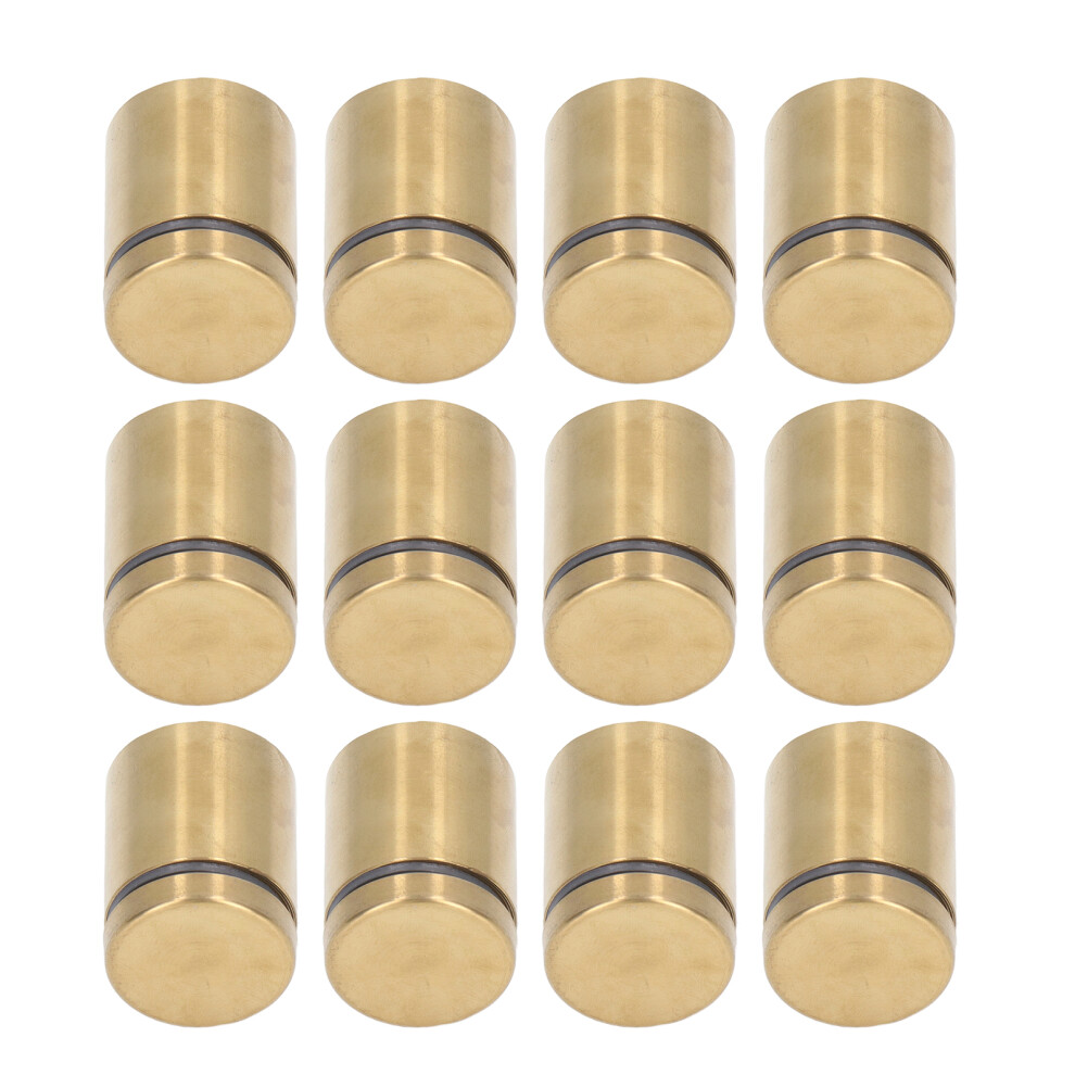 12Pcs Standoff Screws Stainless Steel Wall Mount Advertising Holder Nail Fixing Pin 25X30mm 9481321453125