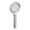 Lupa de mano 4X 60 mm 2 x AA 6 LED plateada 10