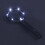 Lupa de mano 4X 60 mm 2 x AA 6 LED plateada 9