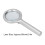 Lupa de mano 4X 60 mm 2 x AA 6 LED plateada 4