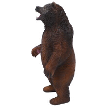 Figura de oso pardo, 1 pieza pequeña, plástico realista