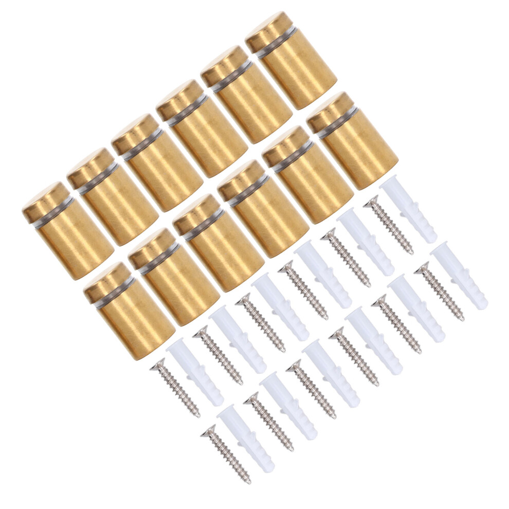 12Pcs Standoff Screw Stainless Steel 12X20mm Wall Mount Advertising Fastener Set Kit 8461321455085