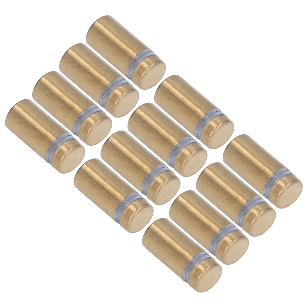 12Pcs Stainless Steel Standoff Screws Wall Sign Advertising Nails Hardware For Acrylic 12X25mm 7691321455063