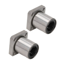 2 piezas LMK20UU orificio de 20 mm brida cuadrada de 32x42 mm