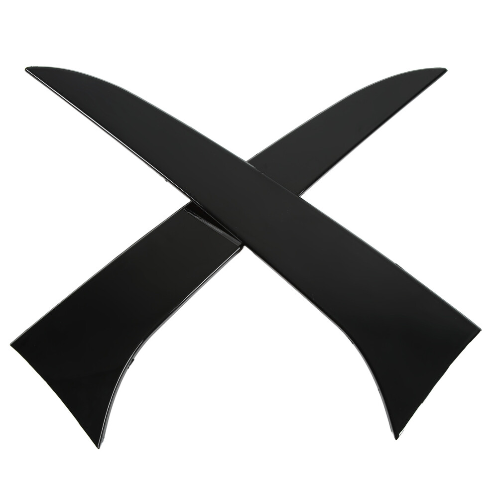 1Pair Rear Window Spoiler Glossy Abs Plastic Side Wing Cover Trim For X1 E84 2009Â2015 Black 4371321456156