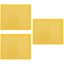 3 Stück Kunststoff-Königinnen-Excluder 510 x 420 mm Gelb