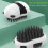 Panda-Form Hundebadebürste ABS-TPR ergonomisch 7