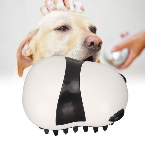 Panda-Form Hundebadebürste ABS-TPR ergonomisch