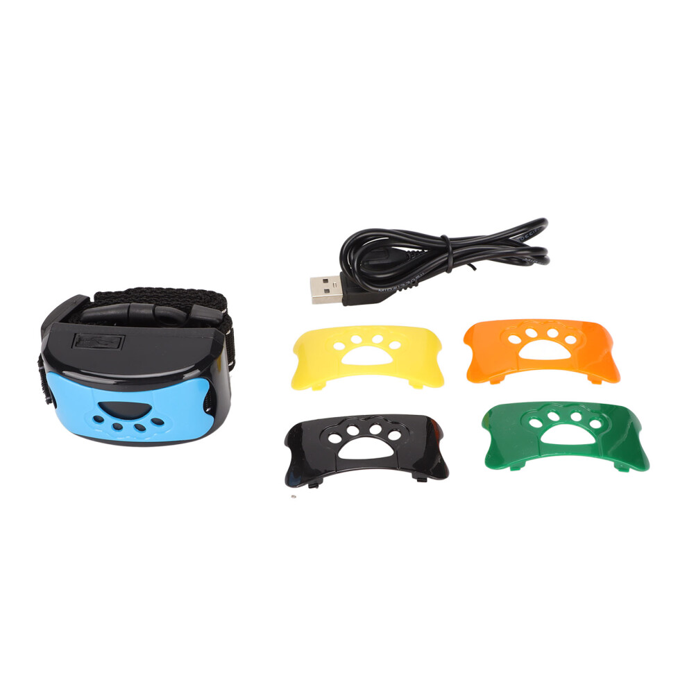 Dog Bark Collar 2 Modes Rechargeable Waterproof Auto Lock Humanized Adjustable Dog Bark Stopper Collar for Dogs