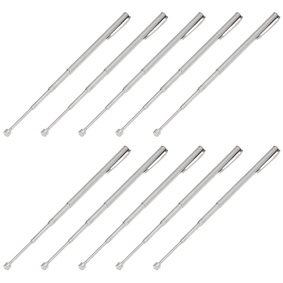 10Pcs Telescoping Magnetic Pickup Tool Stainless Steel Magnetic Pick Up Tool With Pocket Clip 8421321455317