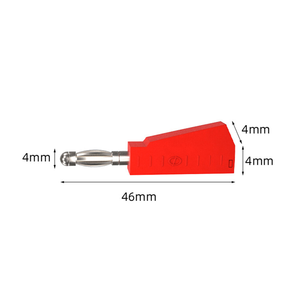 10Pcs Jump Wire Stacked Banana Plug Breadboard Colorful Flexible Silicone Electrical Testing Cable Line 4921321458119