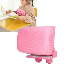 Kids Sitting Posture Corrector Ergonomic 7 Forward Tilt Desk Writing Posture Corrector Detachable Nap Pillow with Holder Pink