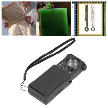 Lupa de joyero deslizante 30X/60X, 10x4cm, 80mAh