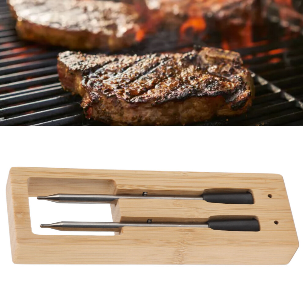 Wireless Meat Thermometer Smart Design USB Power Multifunction Wireless BT Smart Meat Thermometer for Kitchen Food Meat