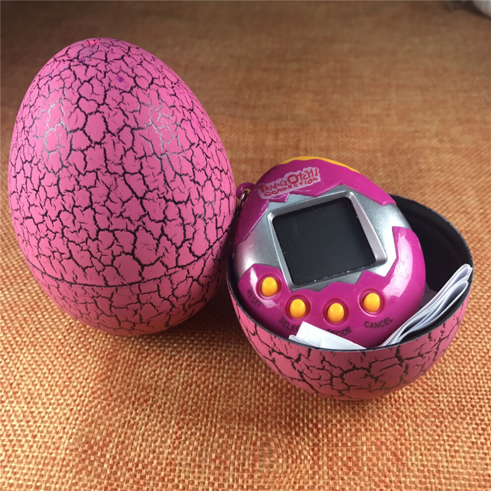 (Pink) Tamagotchi Electronic Virtual Cyber Pet Toys Retro Game Console 90S Nostalgic Keyring Pink