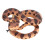 Falso serpiente de cascabel 10.5x6 cm serpiente de plástico colorida 8