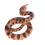 Falso serpiente de cascabel 10.5x6 cm serpiente de plástico colorida 15