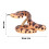 Falso serpiente de cascabel 10.5x6 cm serpiente de plástico colorida 6