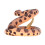 Falso serpiente de cascabel 10.5x6 cm serpiente de plástico colorida 4