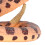 Falso serpiente de cascabel 10.5x6 cm serpiente de plástico colorida 9