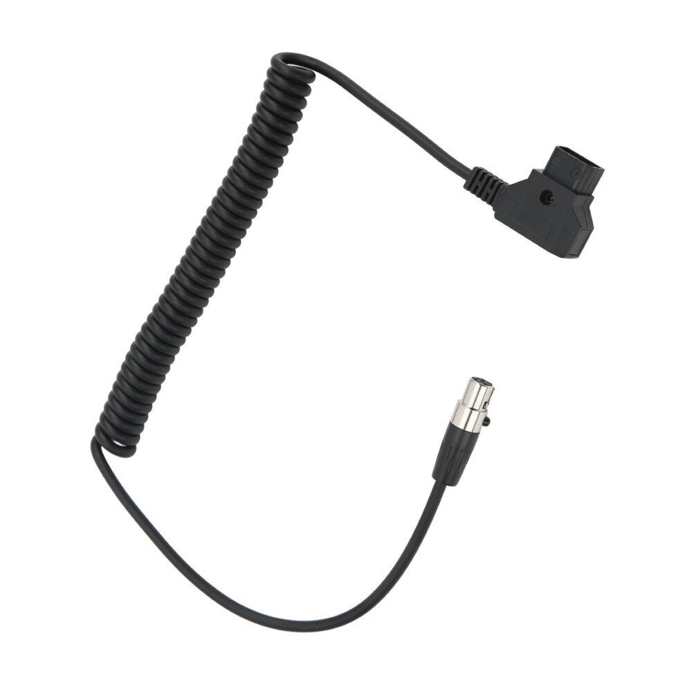 D Tap Male To 4 Pin Mini Xlr Adapter Power Coiled Cable For Tvlogic Monitor Power Cord 12V 8471321460910