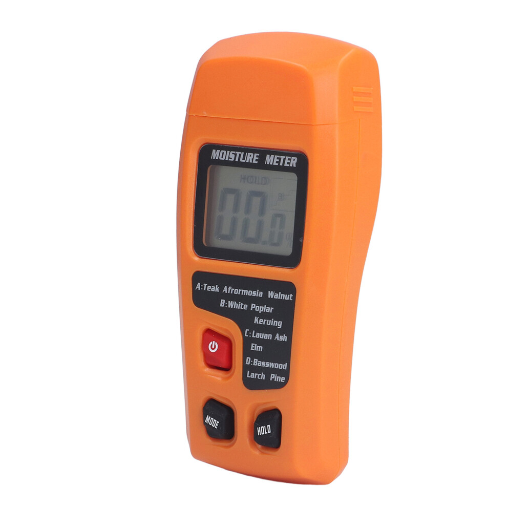 Wood Moisture Meter High Accuracy 4 Modes Orange Moisture Detector For Medicinal Building Materials Paper Cartons 8431321461072