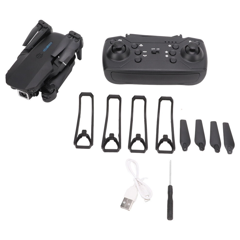 E88 3 Way Obstacle Avoidance Drone Foldable GPS Drone with 4K HD Daul Camera Aerial Photography Quadcopter Double Battery