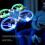 Drone mini de 6 ejes 2.4G 3.7V 500mAh azul 9