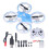 Drone mini de 6 ejes 2.4G 3.7V 500mAh azul 2
