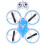 Drone mini de 6 ejes 2.4G 3.7V 500mAh azul 15
