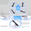 Drone mini de 6 ejes 2.4G 3.7V 500mAh azul 5