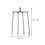 Edelstahl 4-Zinken-Handharke, 8-mm-Gewinde 9
