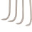 Edelstahl 4-Zinken-Handharke, 8-mm-Gewinde 12