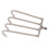 Edelstahl 4-Zinken-Handharke, 8-mm-Gewinde 8
